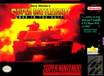 Garry Kitchen's Super Battletank - War in the Gulf (USA) (Rev 1) box cover front